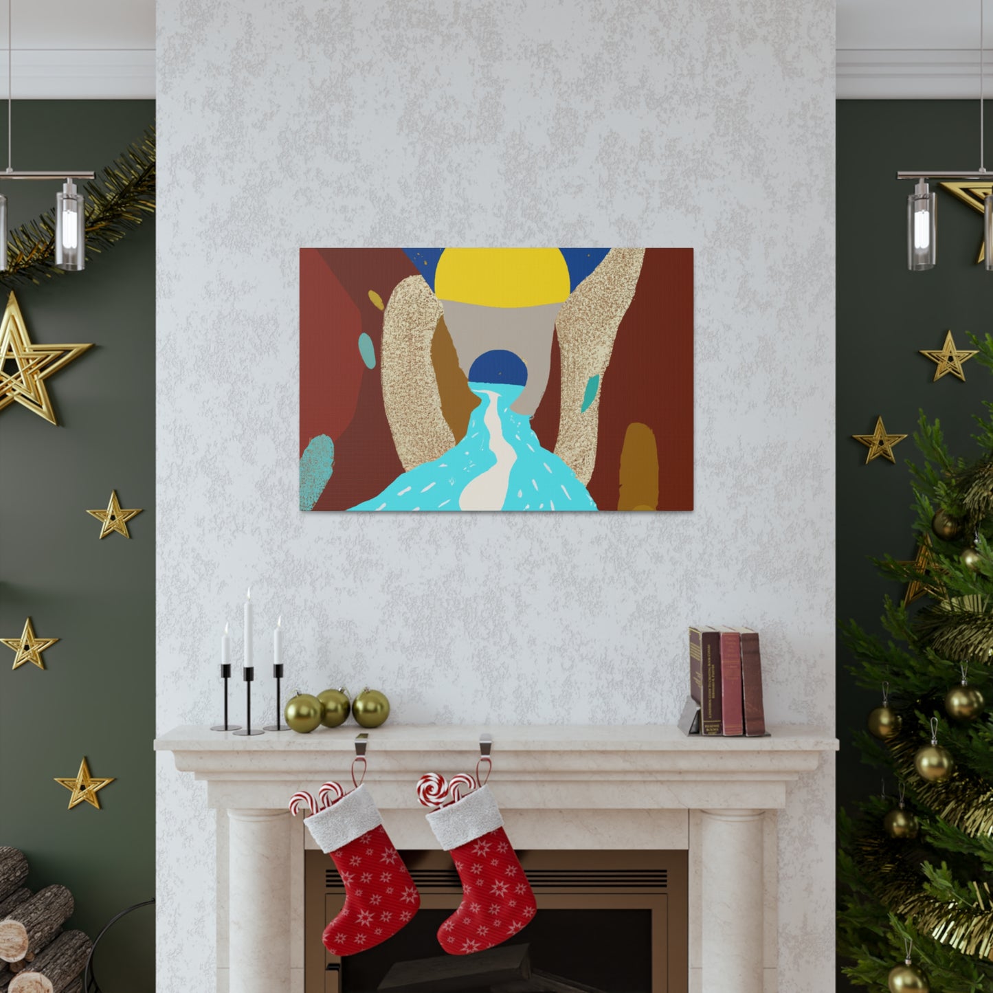 River Canyon - Midcentury Canvas