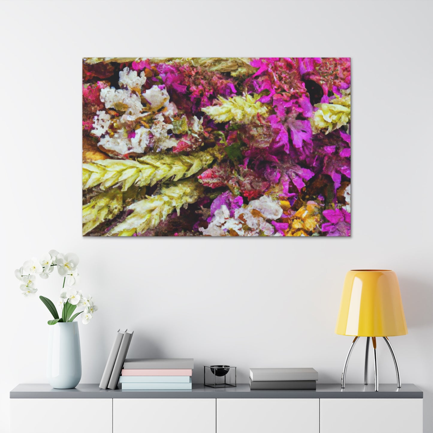 Flower Bed Fantasy. - Canvas - Floral