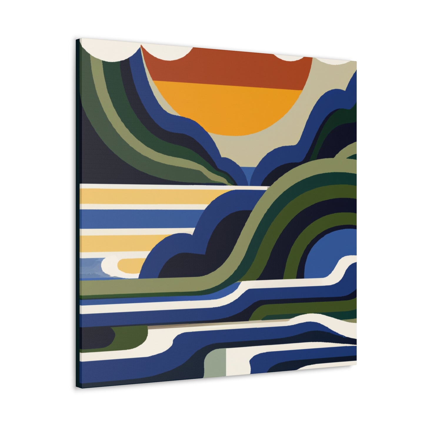 Mount Potamus - Midcentury Canvas