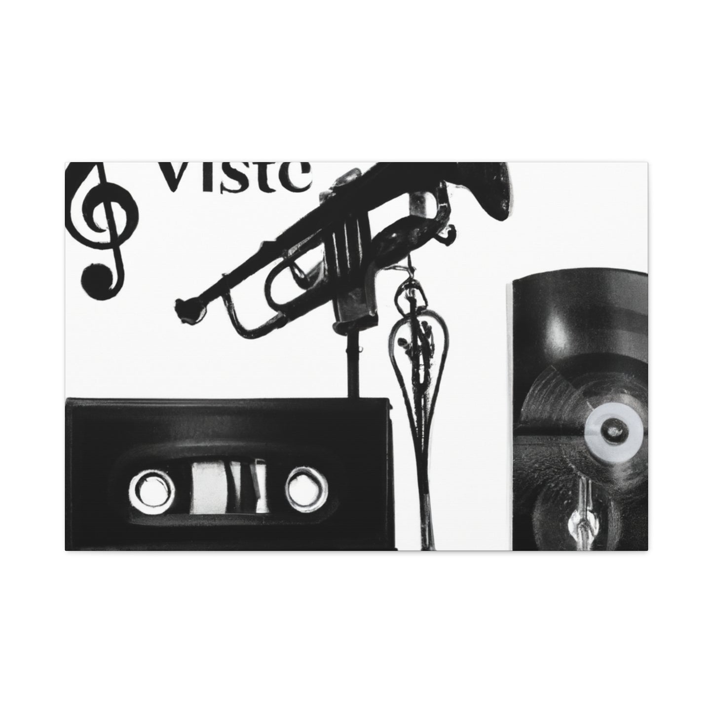 Viste Set - Retro Music and Film Canvas