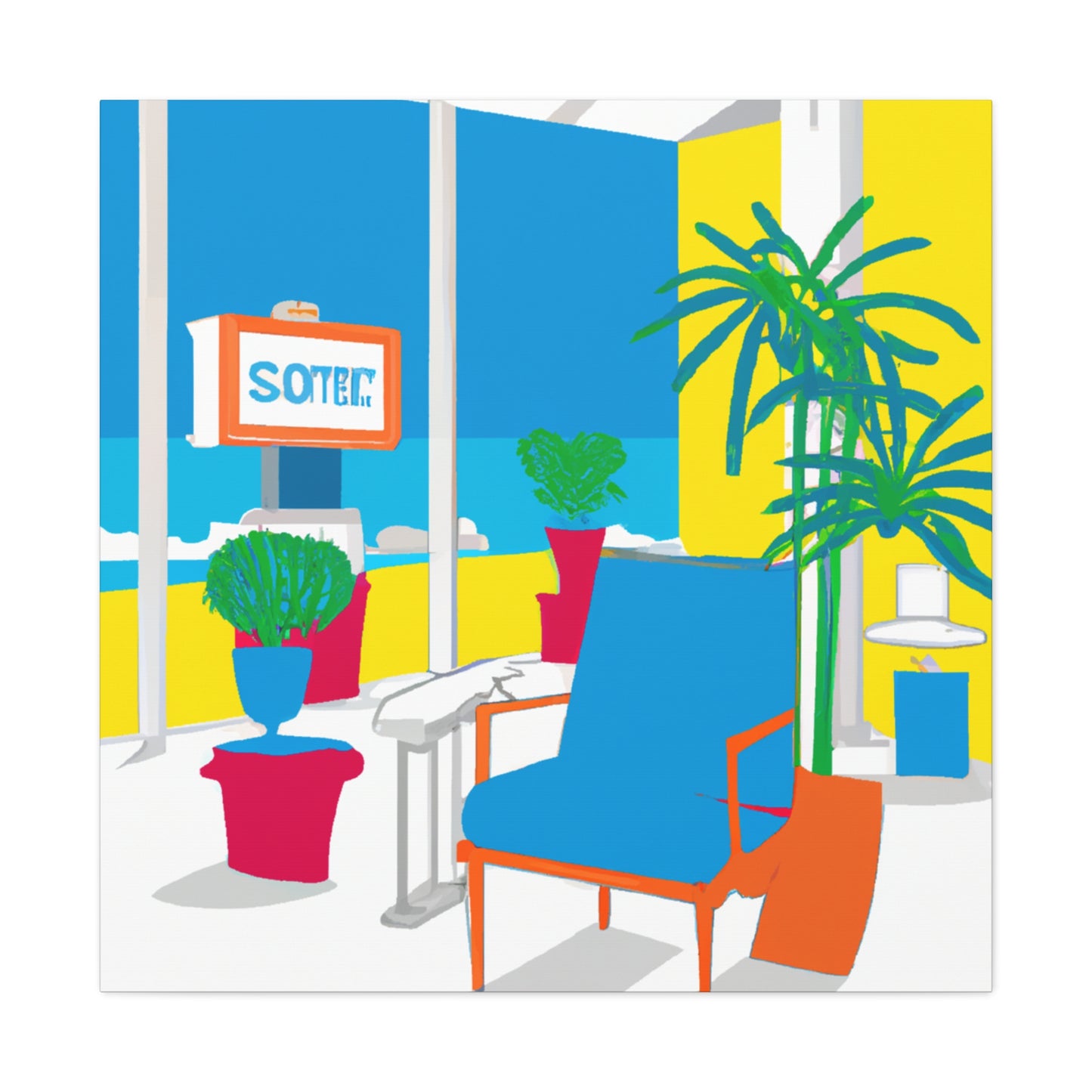 Twisted Archways- Midcentury - Canvas