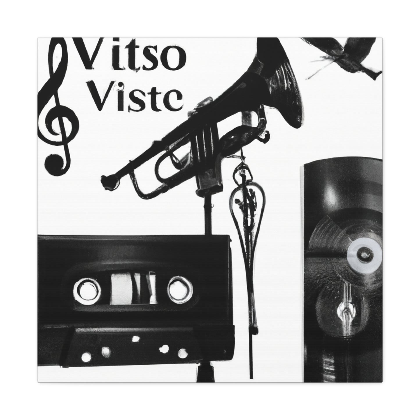 Viste Set - Retro Music and Film Canvas