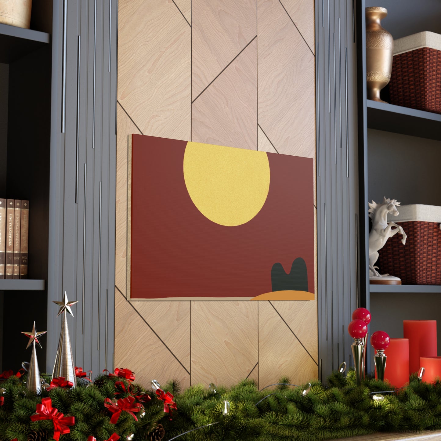 Peeking Ears - Midcentury Canvas