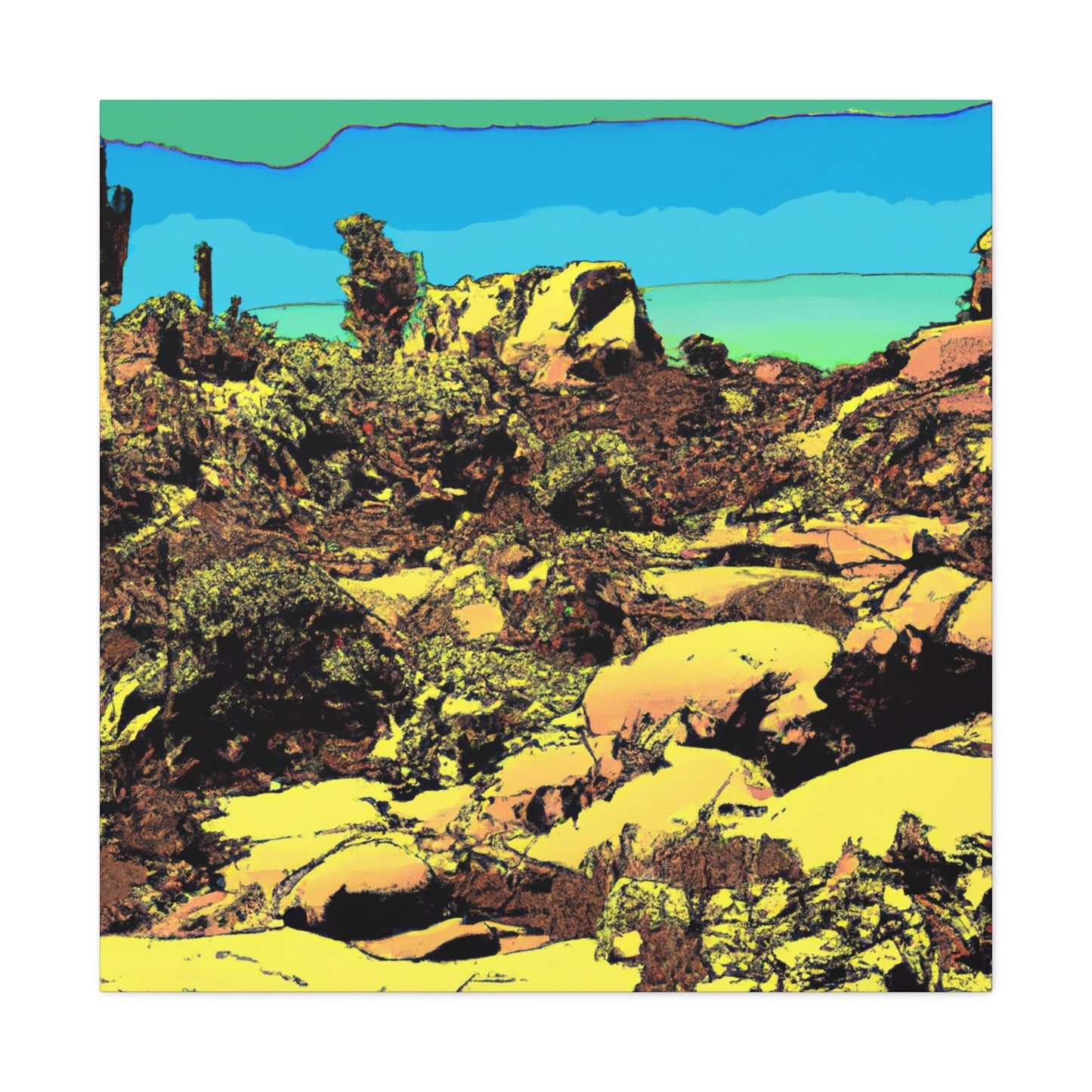 Sunbaked Horizon - Landscape - Canvas