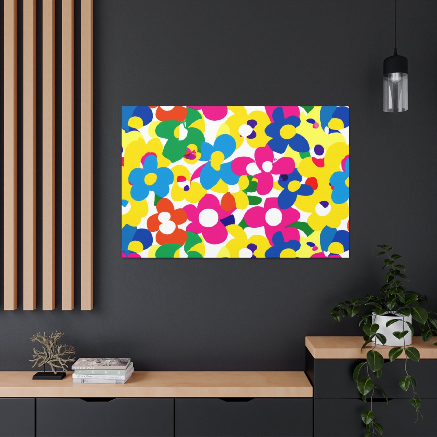 Floral Facets - Floral Canvas