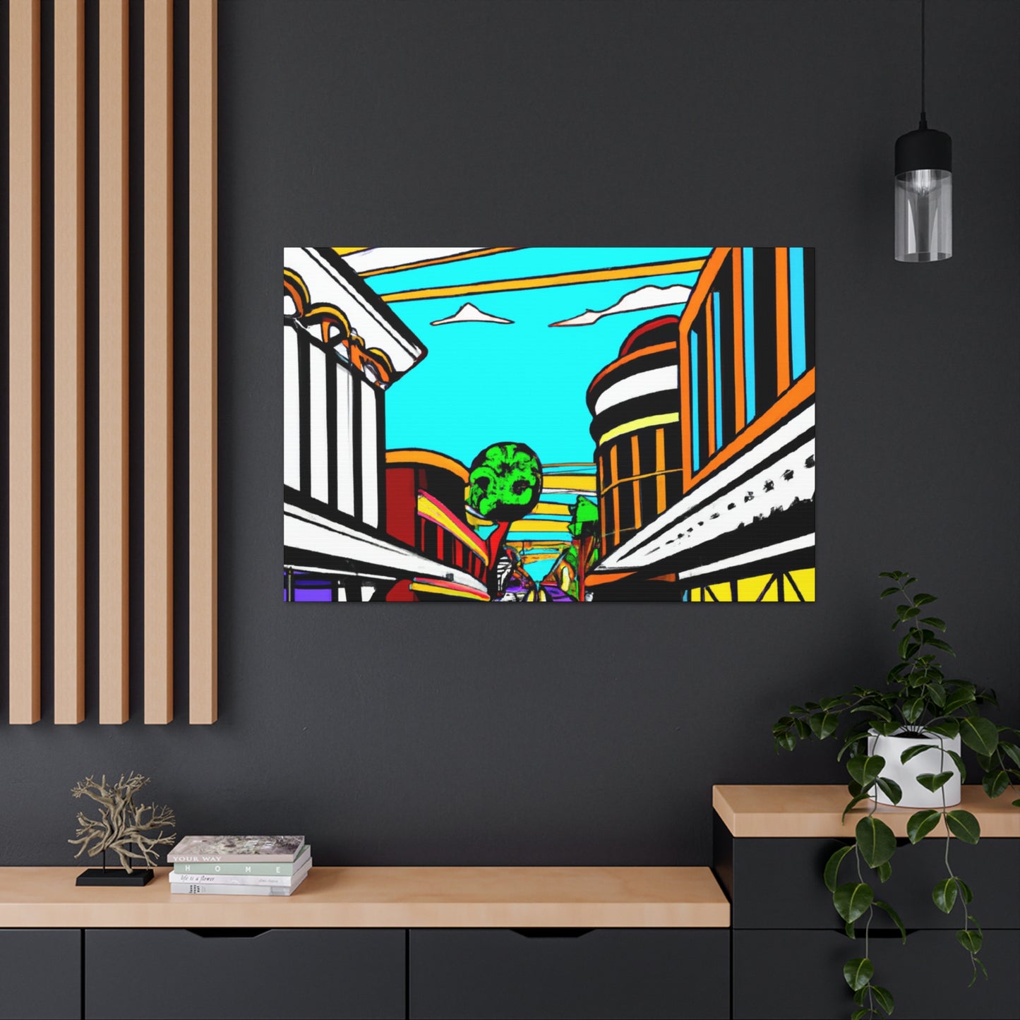 Radio Alley. - Architectural Canvas Pop Art
