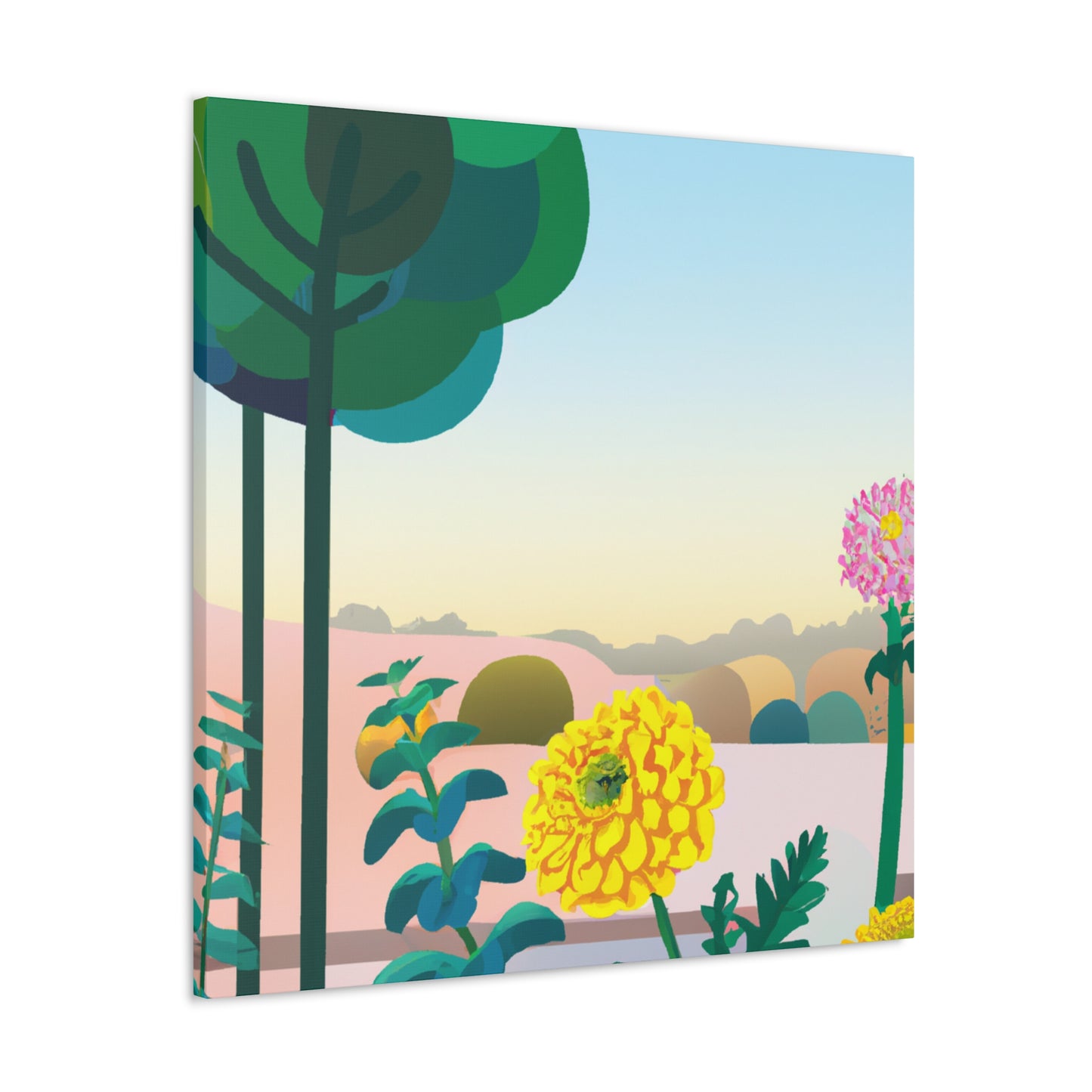 Enchanted Flora-Landscape. - Canvas