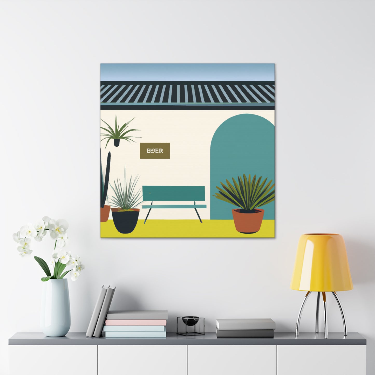 Turbulent Twirls - Midcentury - Canvas