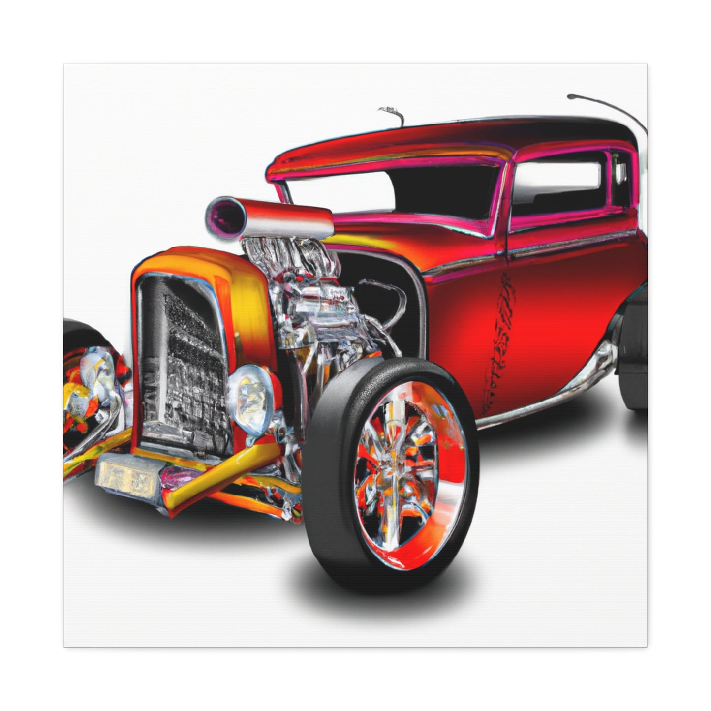 Hot Rod Lightning - Automobile - Canvas