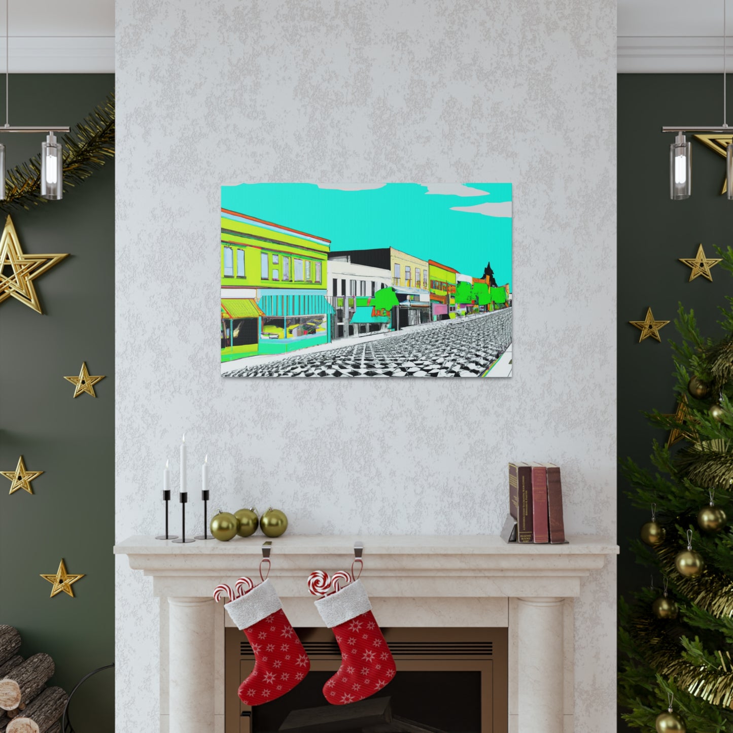 Streamlined Boulevard - Architectural Canvas - Pop Art