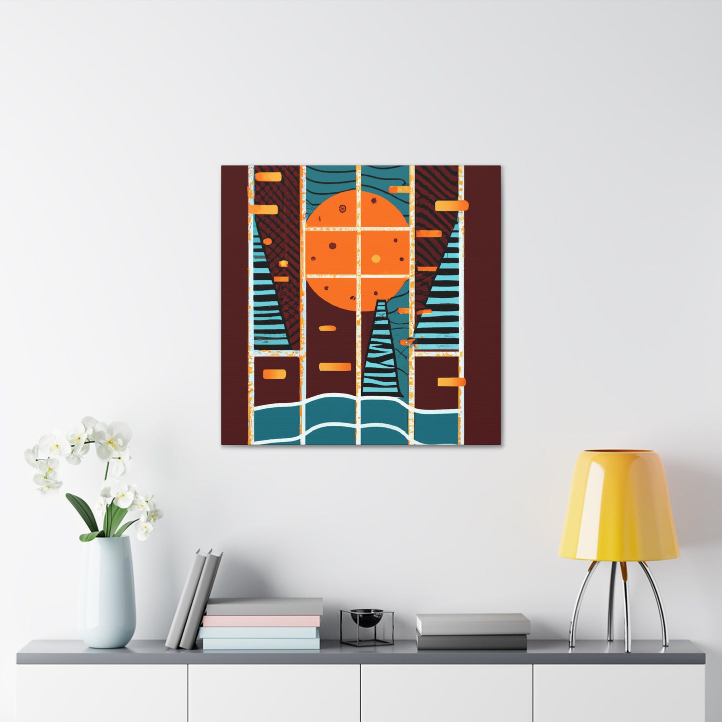Surge of Geometry - Midcentury - Canvas