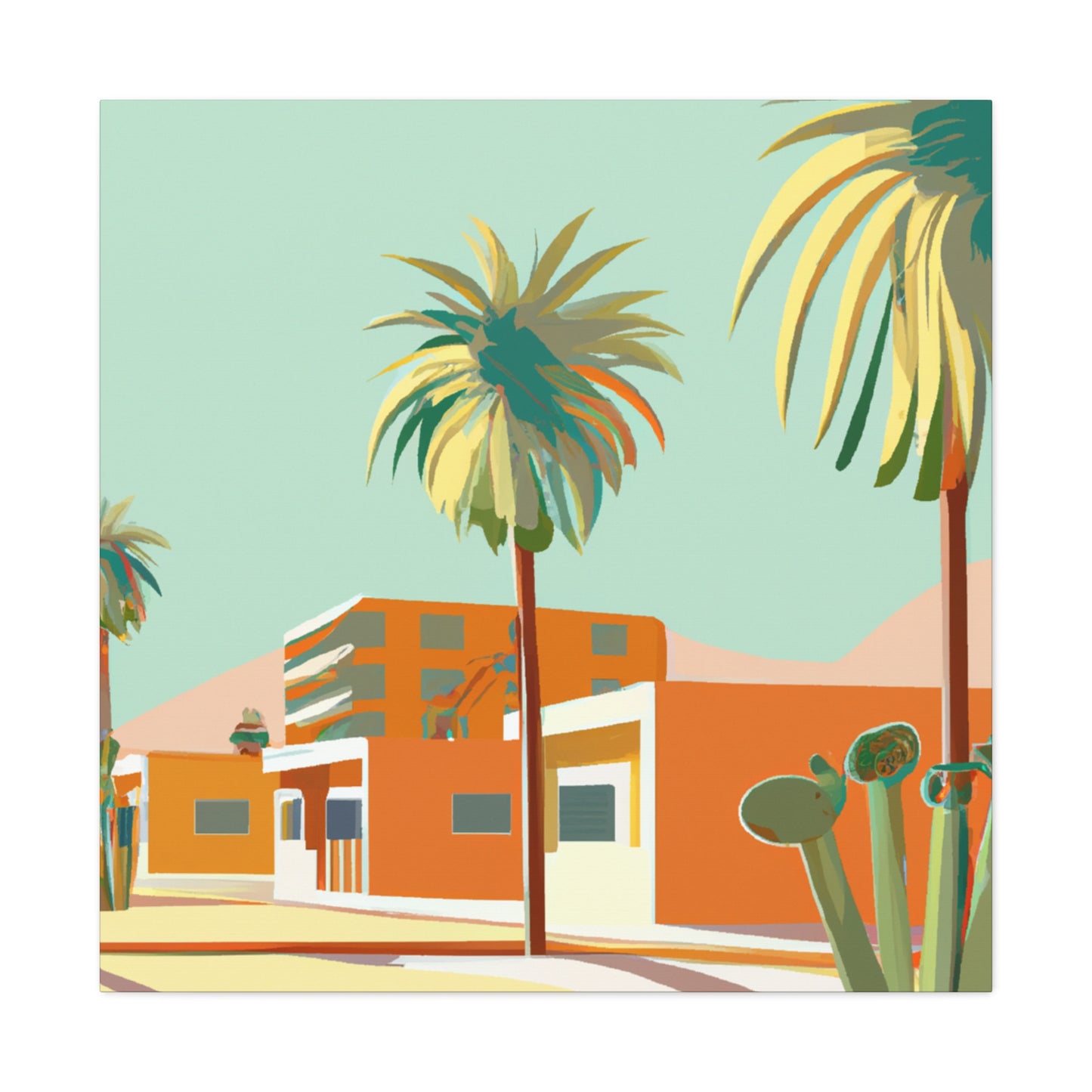 Sahara Splendor - Architectural - Canvas