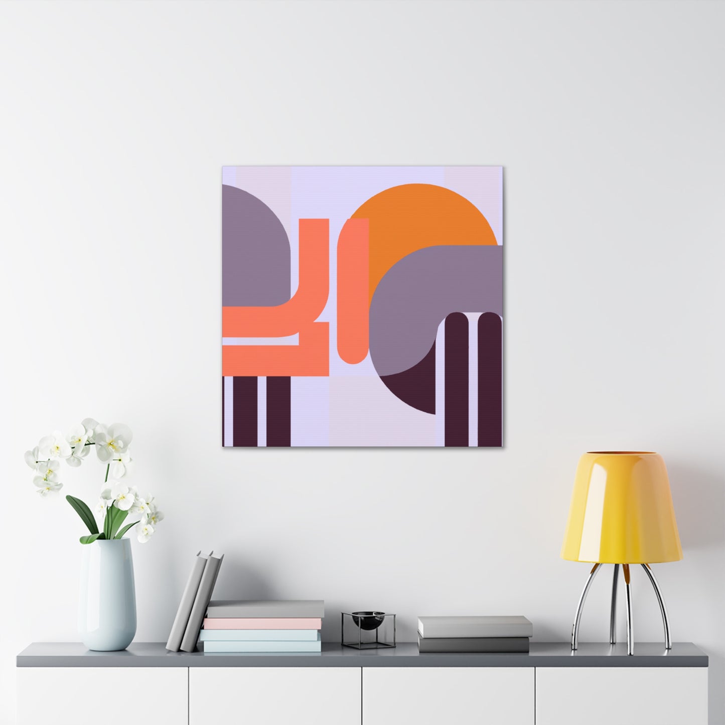 Modernist Pyramid- Midcentury - Canvas