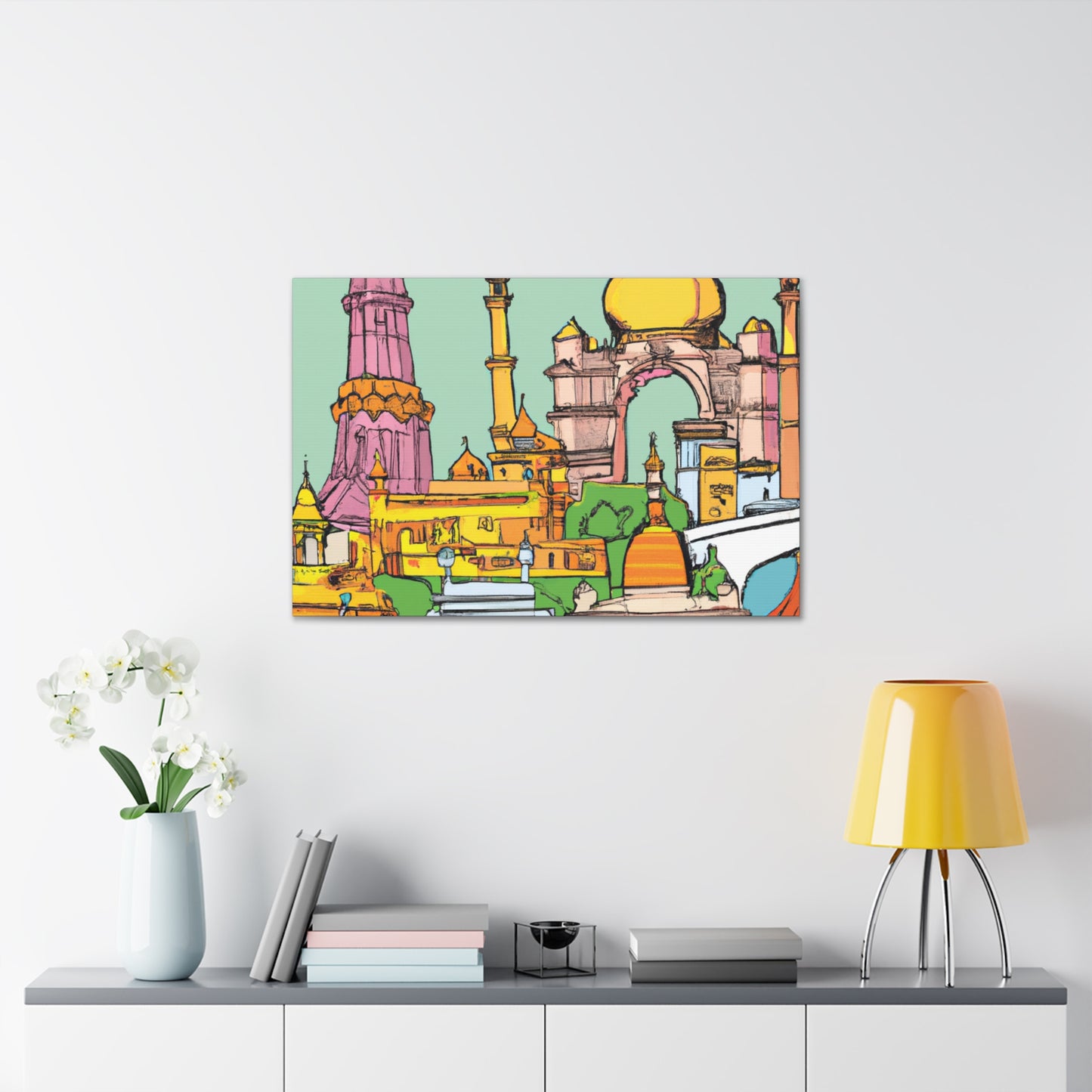 Lotus Island - Destination India - Canvas