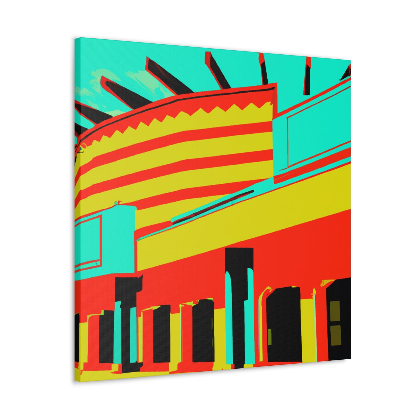 Western StoreFront - Architectural Canvas Pop Artt