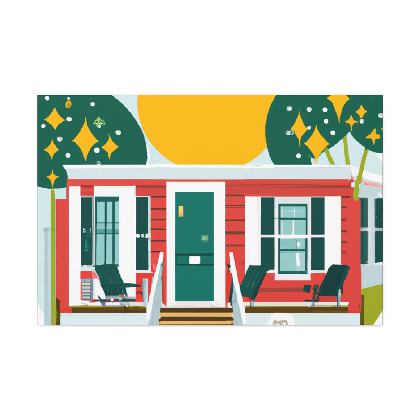 Uproot- Midcentury - Canvas