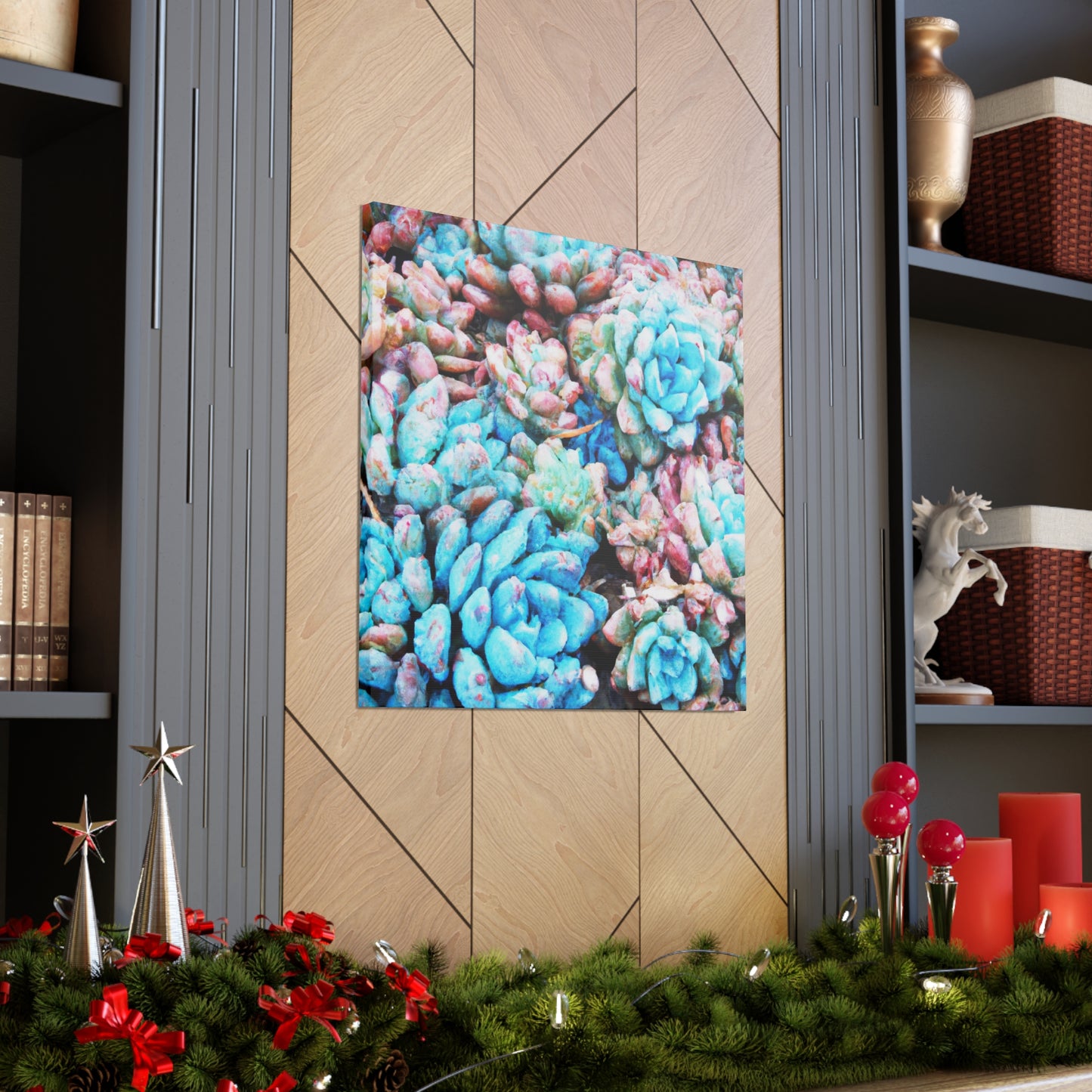 "Blooming Haven" - Canvas - Succulent