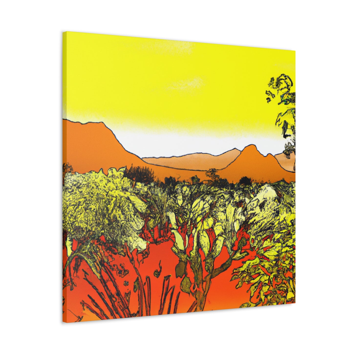 Cactuston - Landscape - Canvas