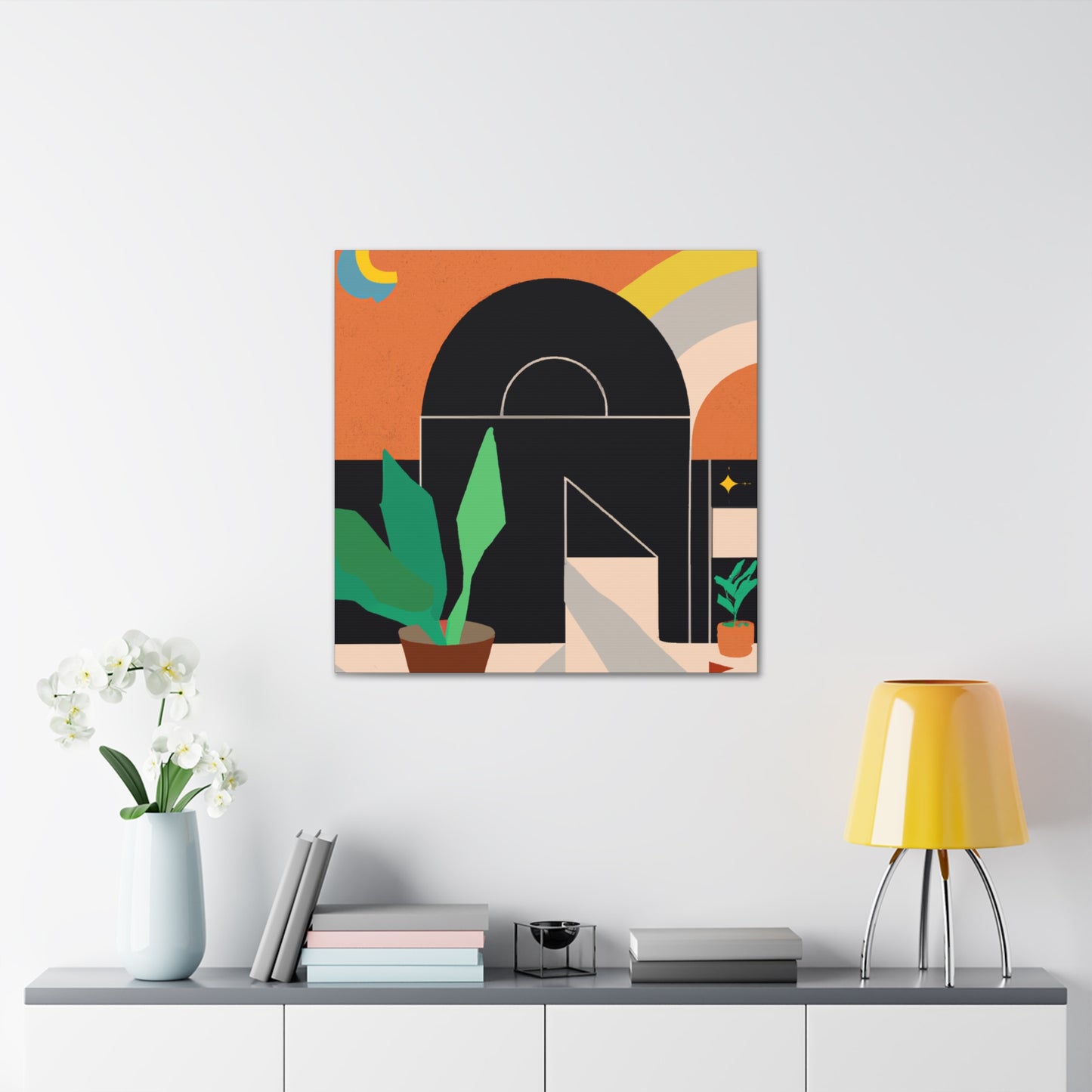 Ancestral Reflection - Midcentury - Canvas