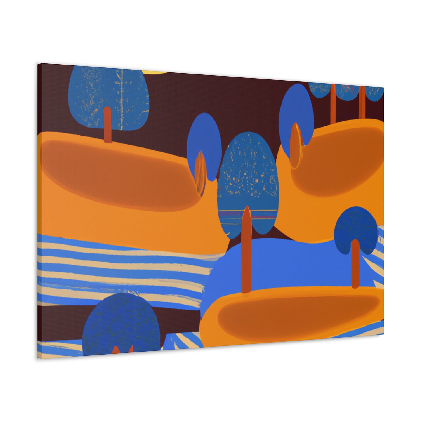 ZigZag Rainbow- Midcentury - Canvas