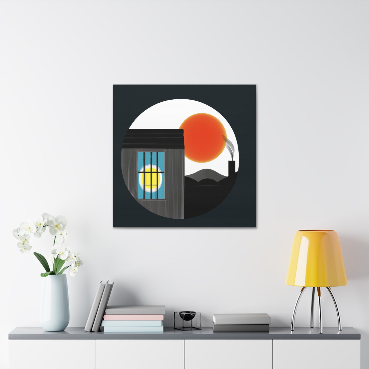 Airy Illusion - Midcentury - Canvas