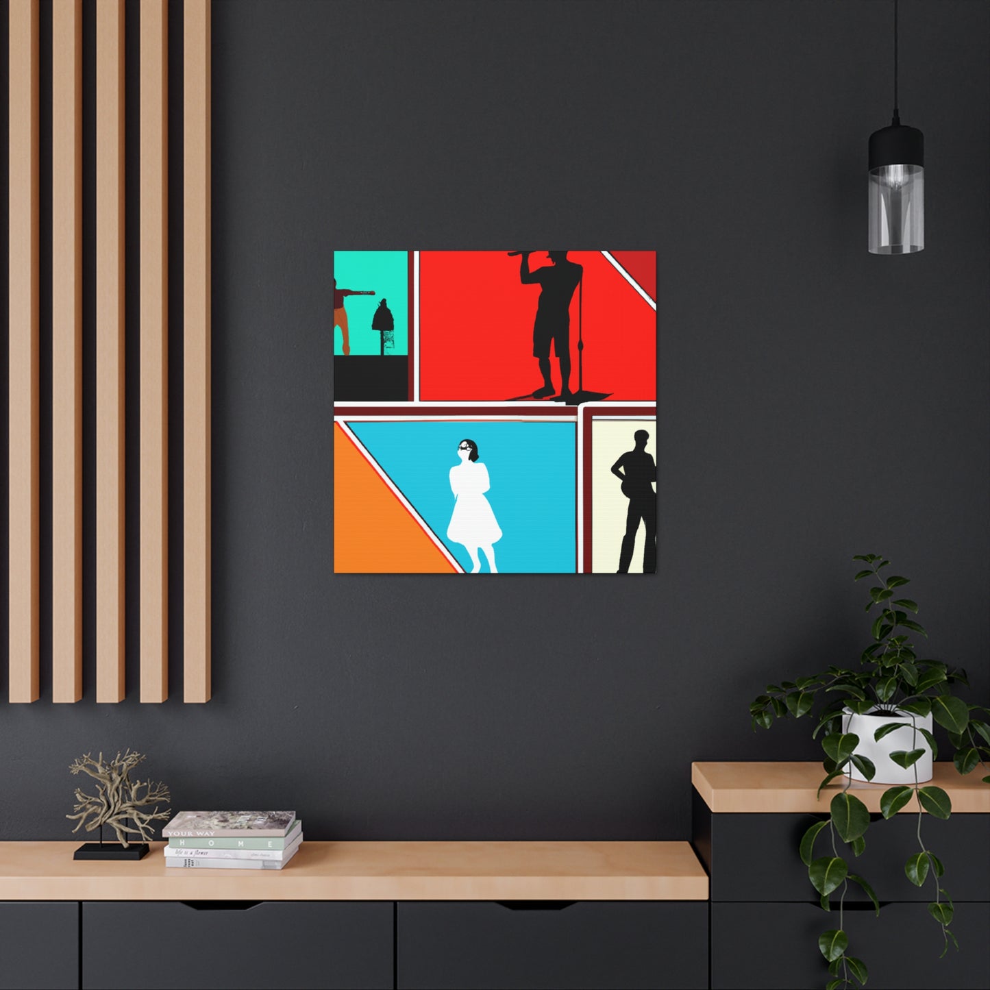 Rock-A-Console - Retro Music and Film Canvas