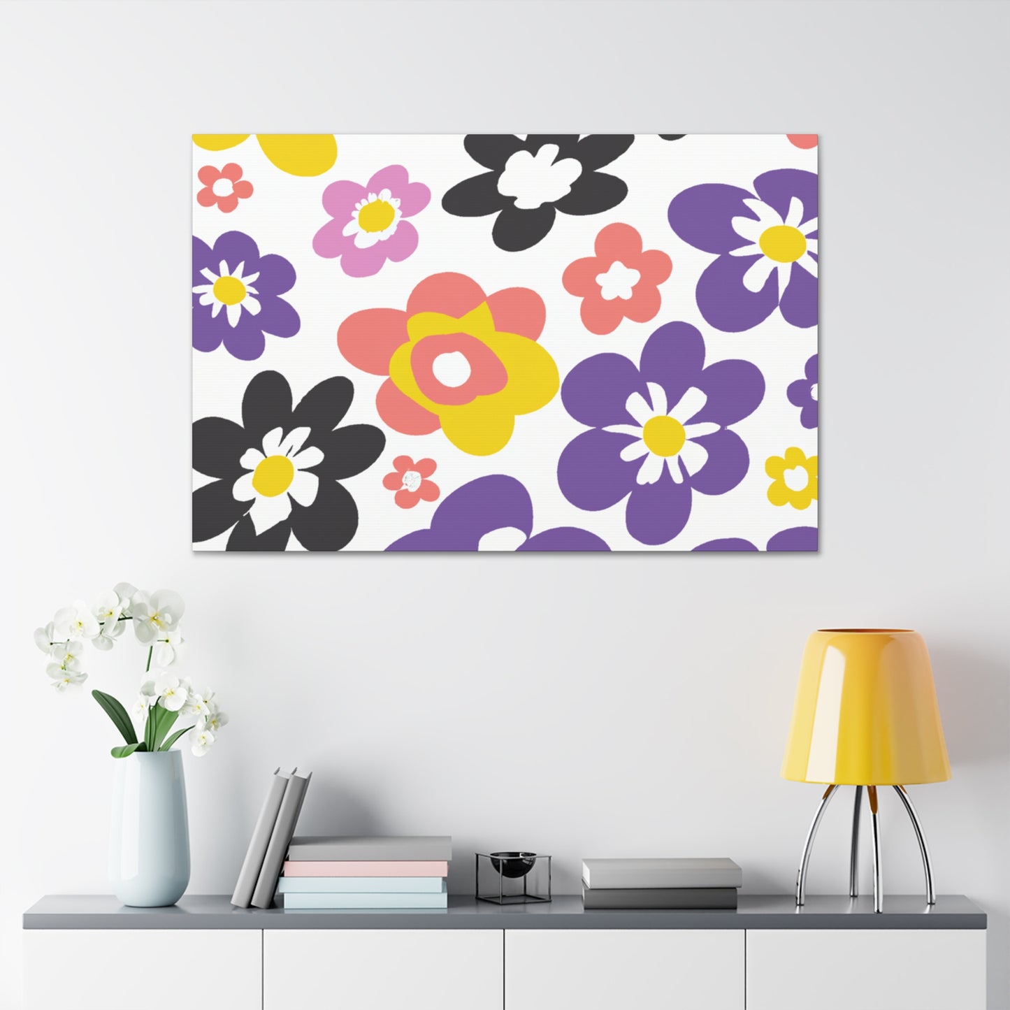 Roseflake - Floral - Canvas