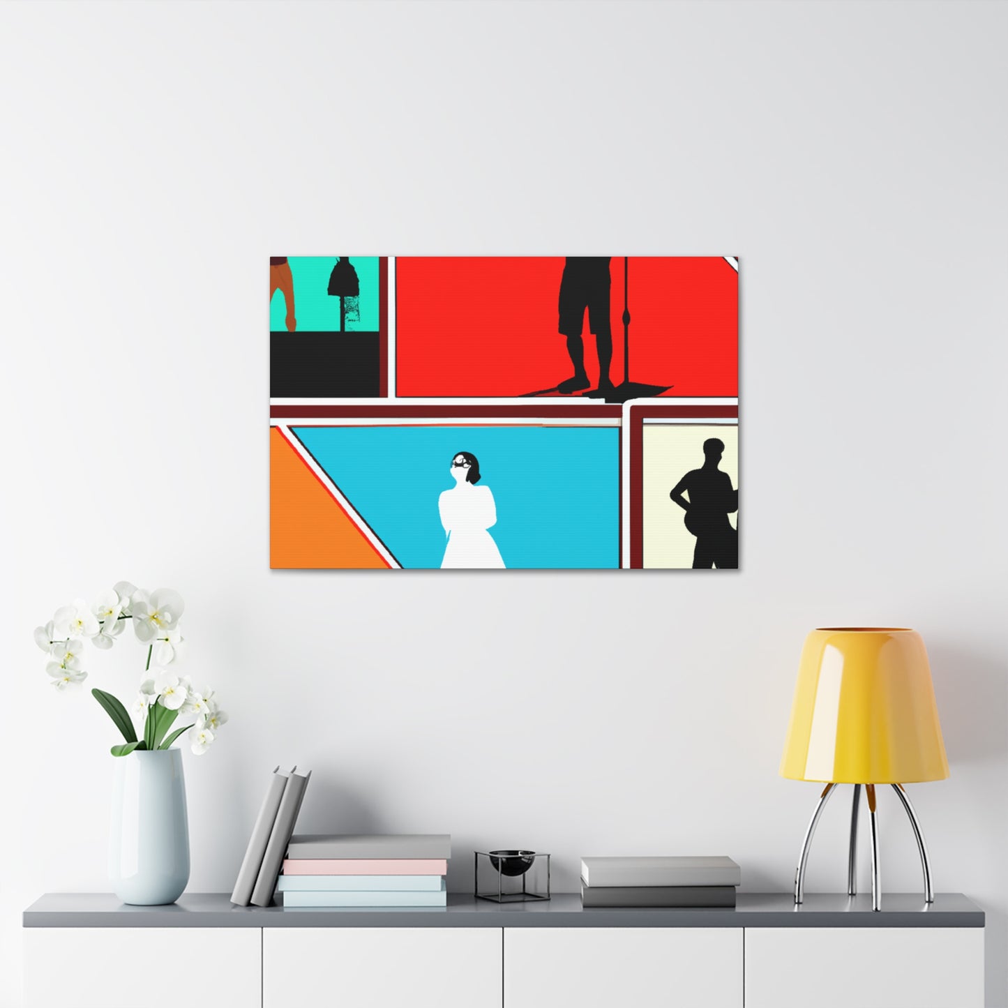 Rock-A-Console - Retro Music and Film Canvas