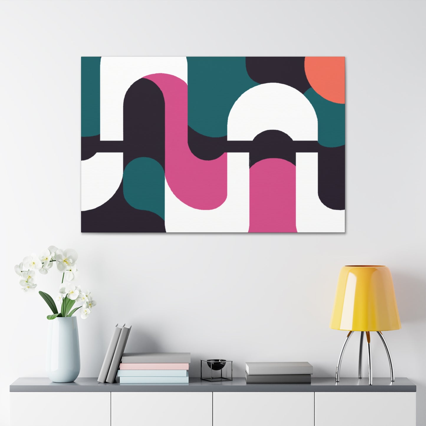Dashing Squares - Midcentury - Canvas