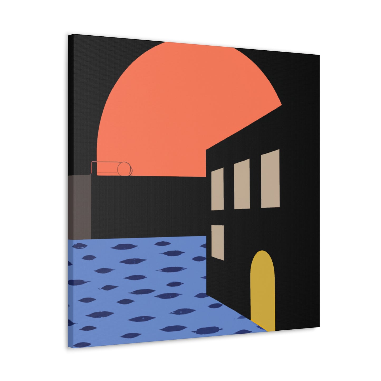 Street Walk - Midcentury Canvas