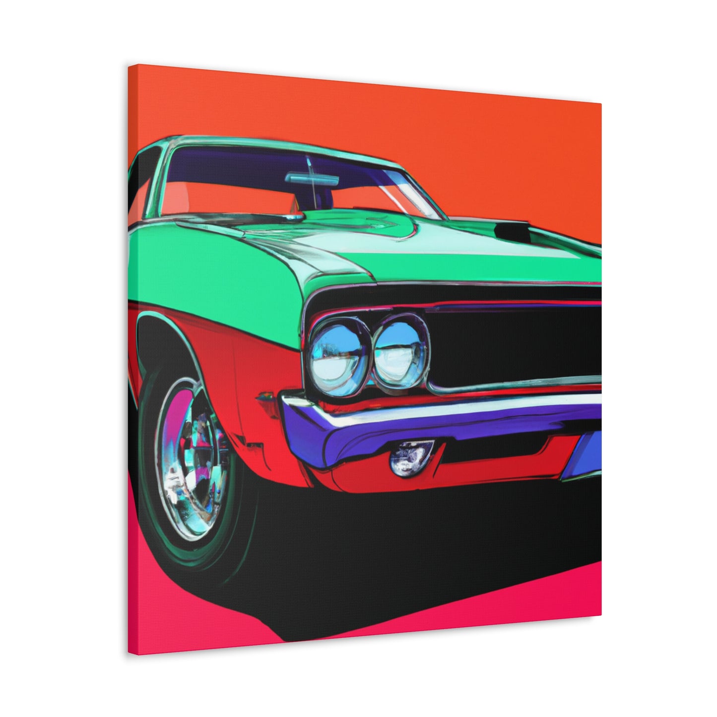 Blaze of Glory - Automobile - Canvas