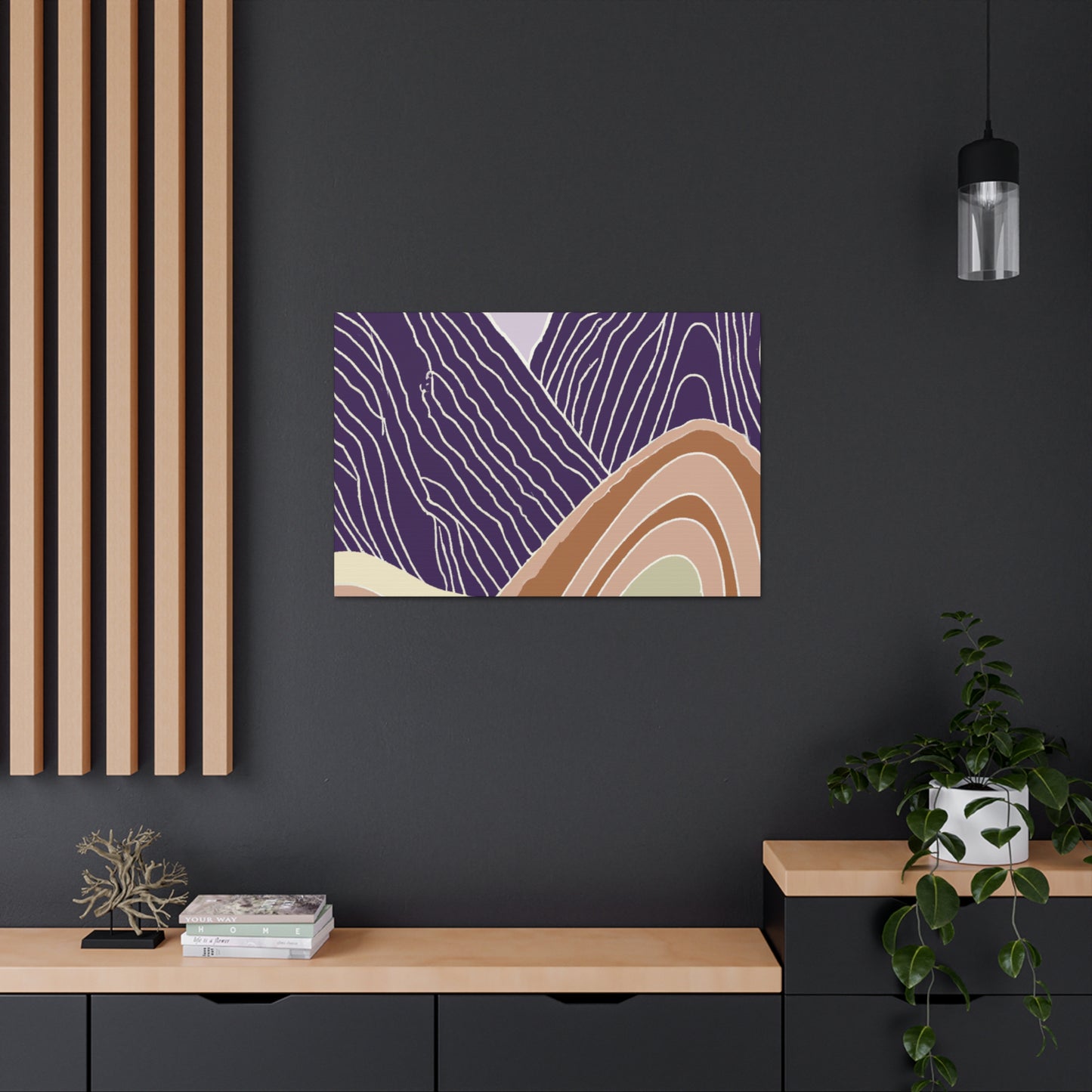 PurpleHills- Midcentury Canvas
