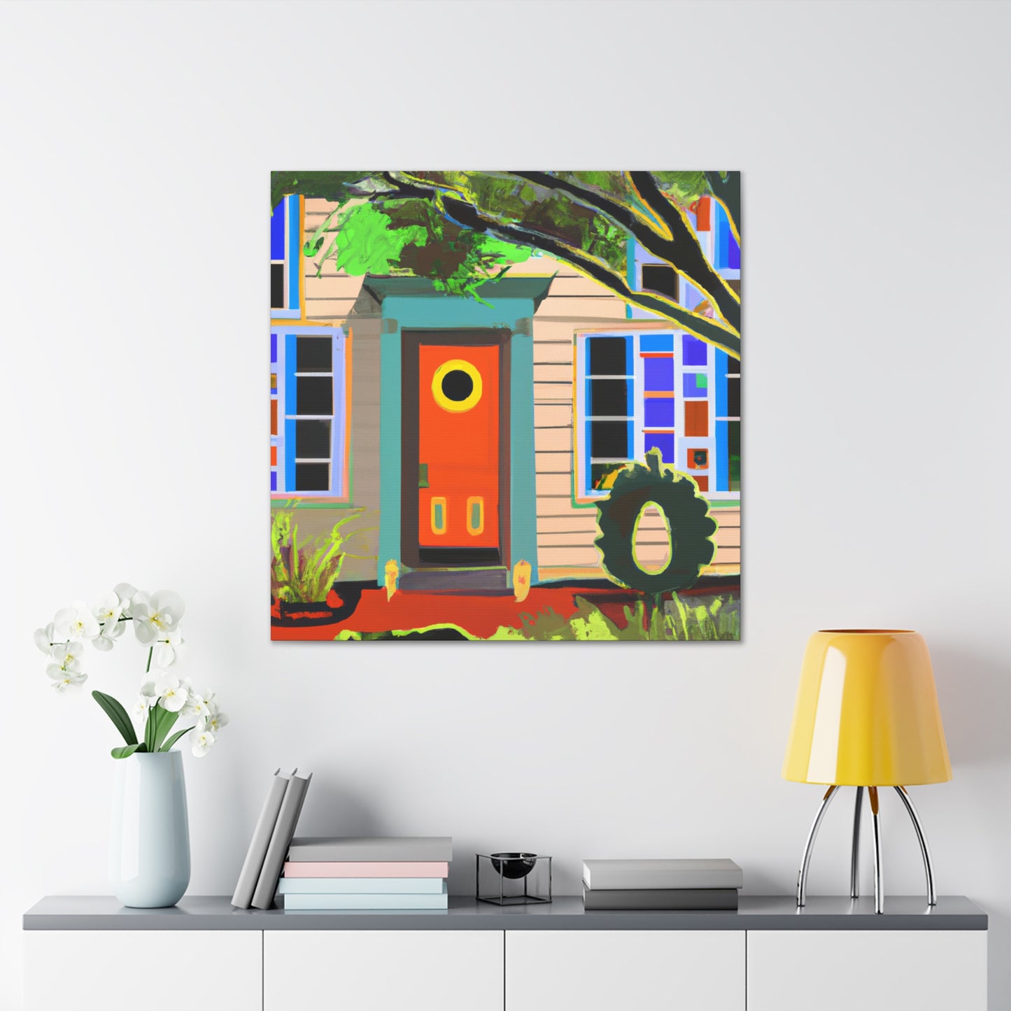Vibrance Fiddle- Midcentury - Canvas