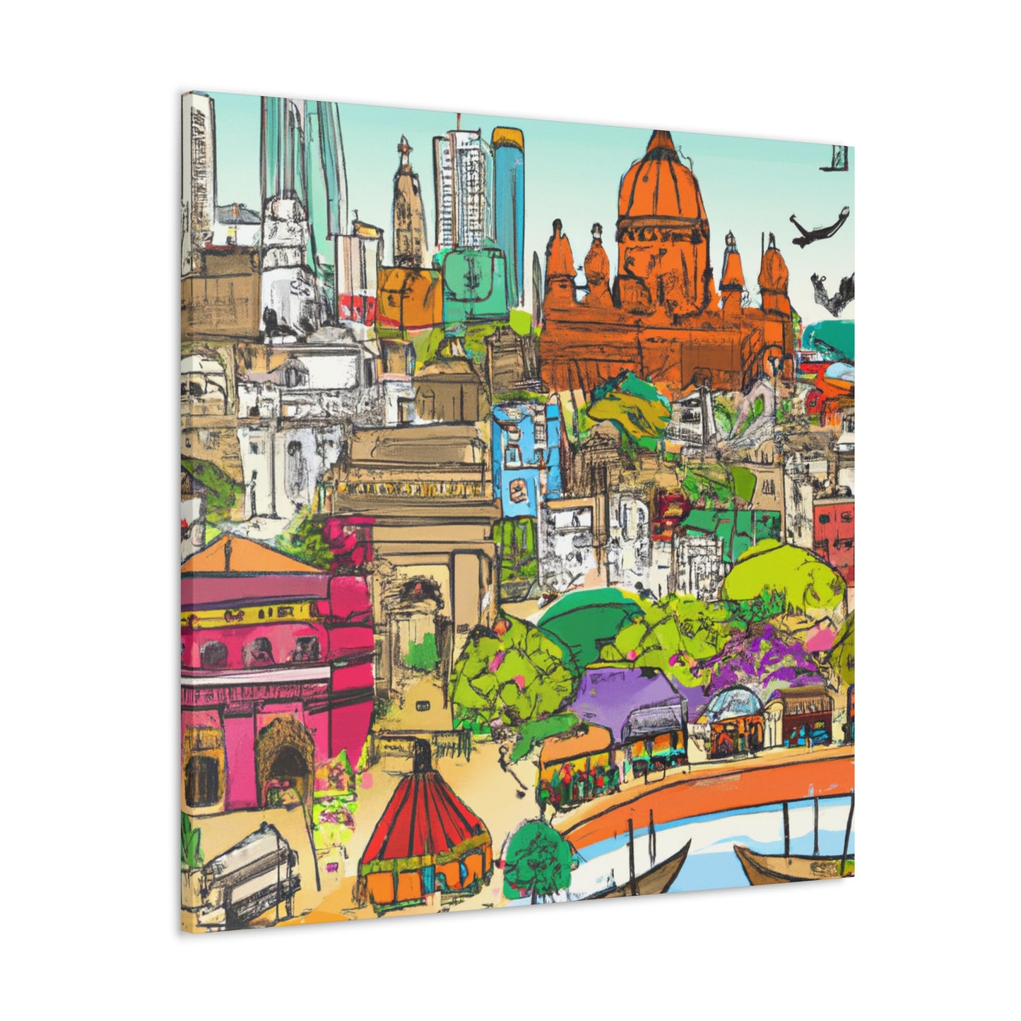 Hindustan - Destination India - Canvas