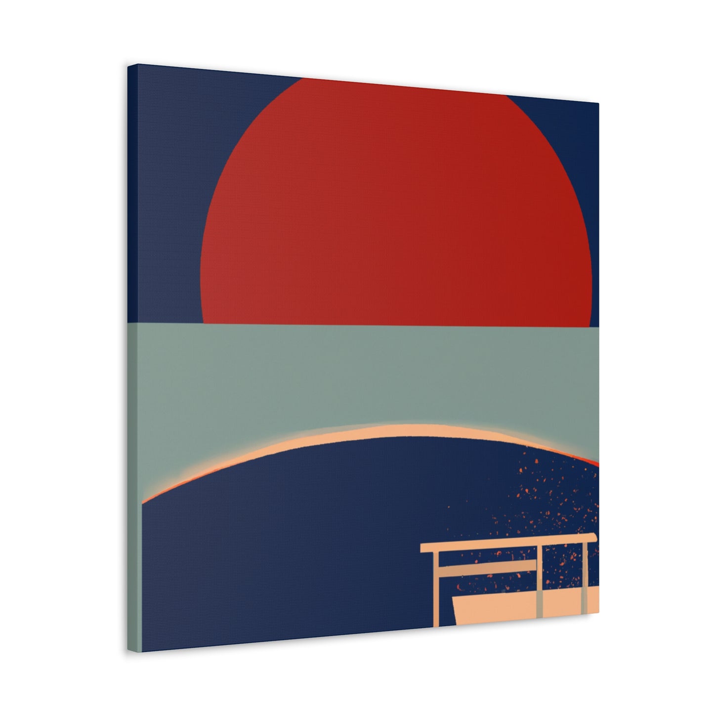 The Bridge - Midcentury Canvas