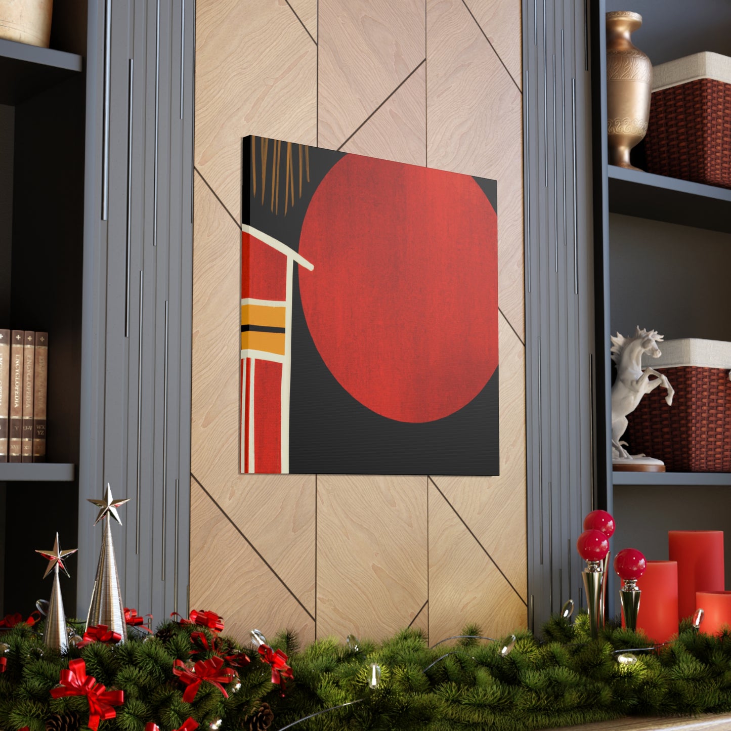 Sandyblaze Moon - Midcentury Canvas