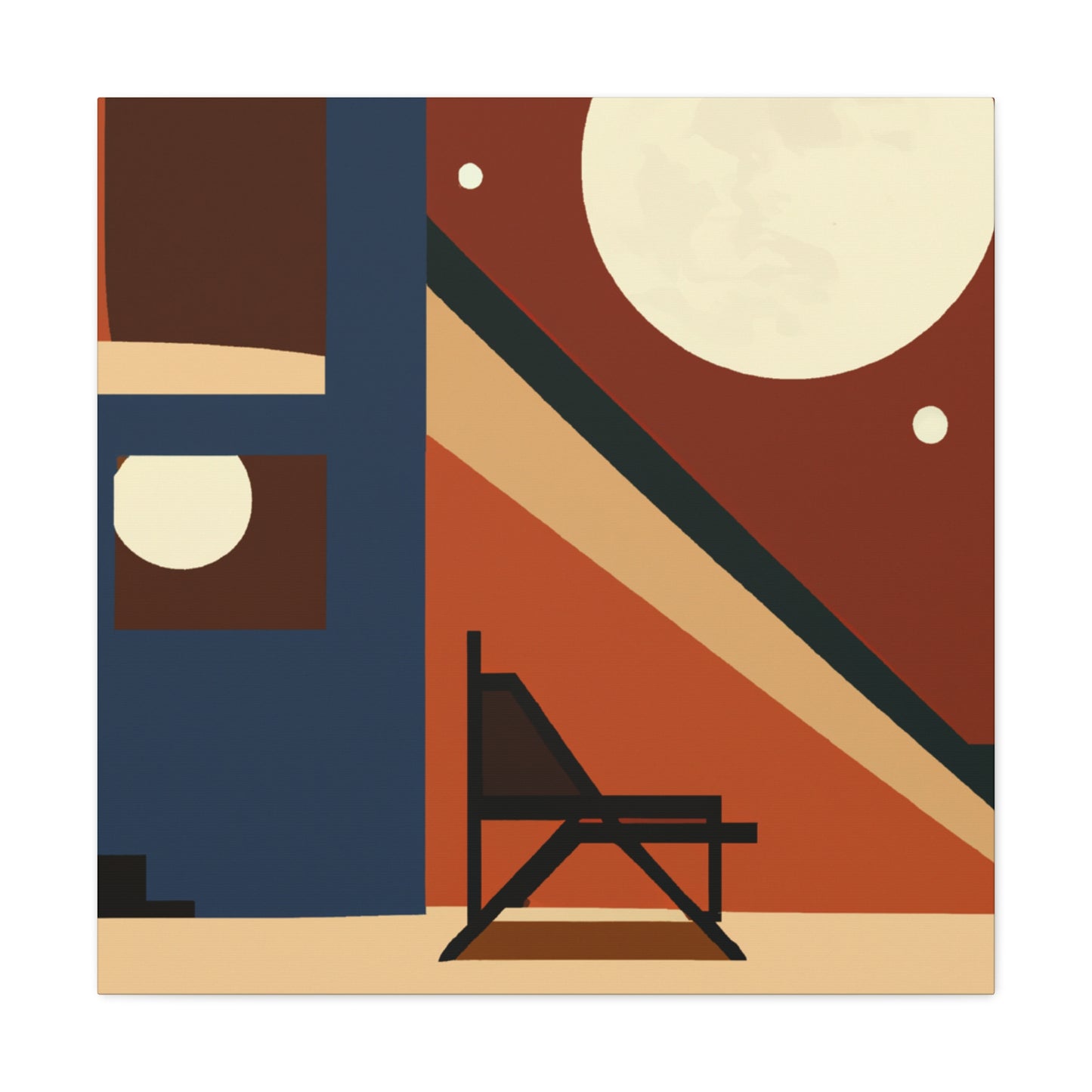 Atomic Wave - Midcentury - Canvas