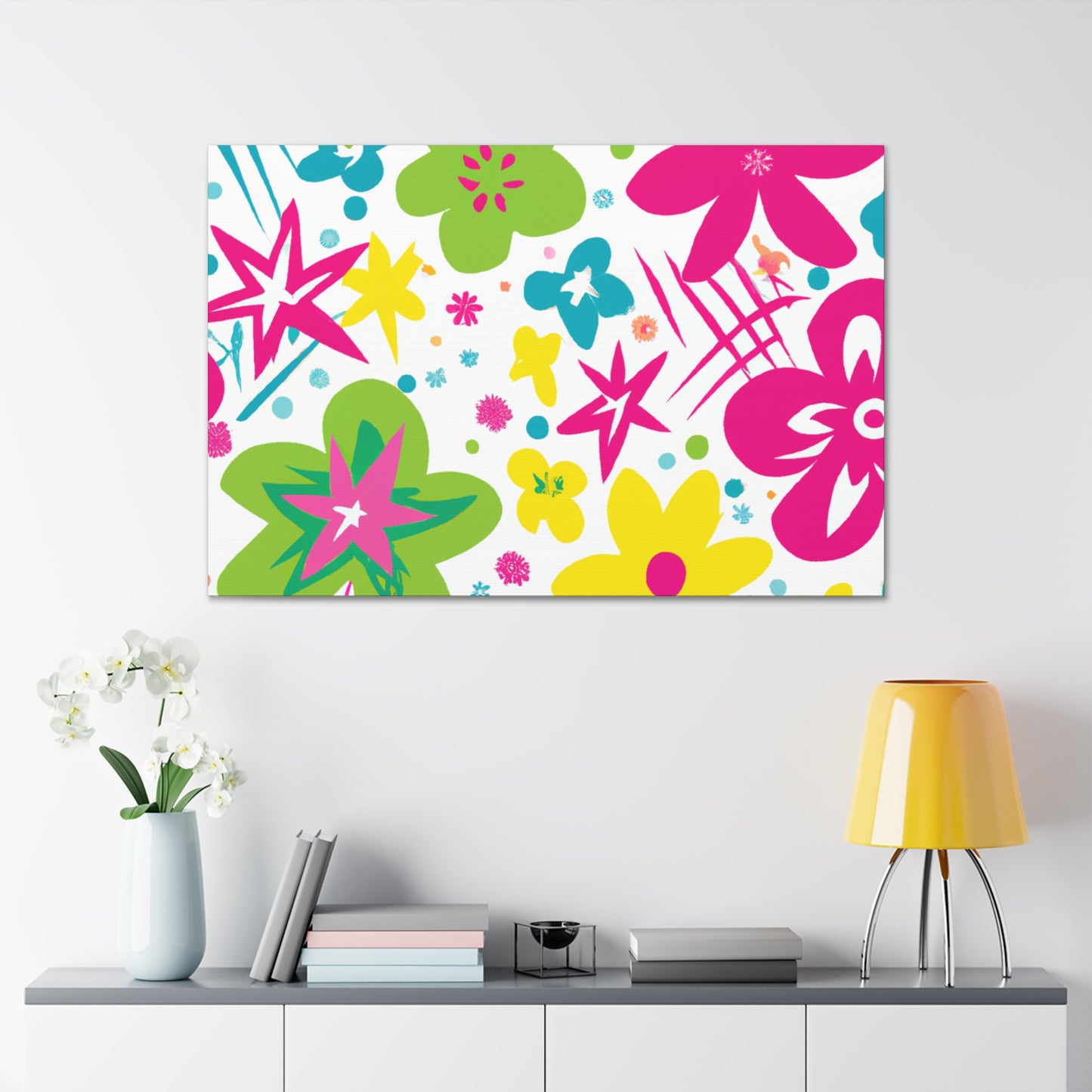 Flower Power Playtime: - Floral Canvas