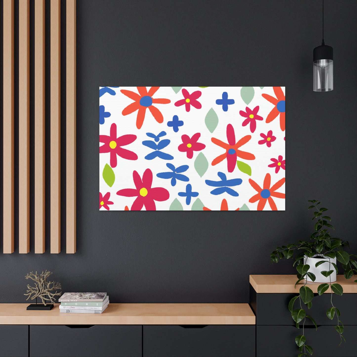 Blooming Joyfulness - Floral Canvas