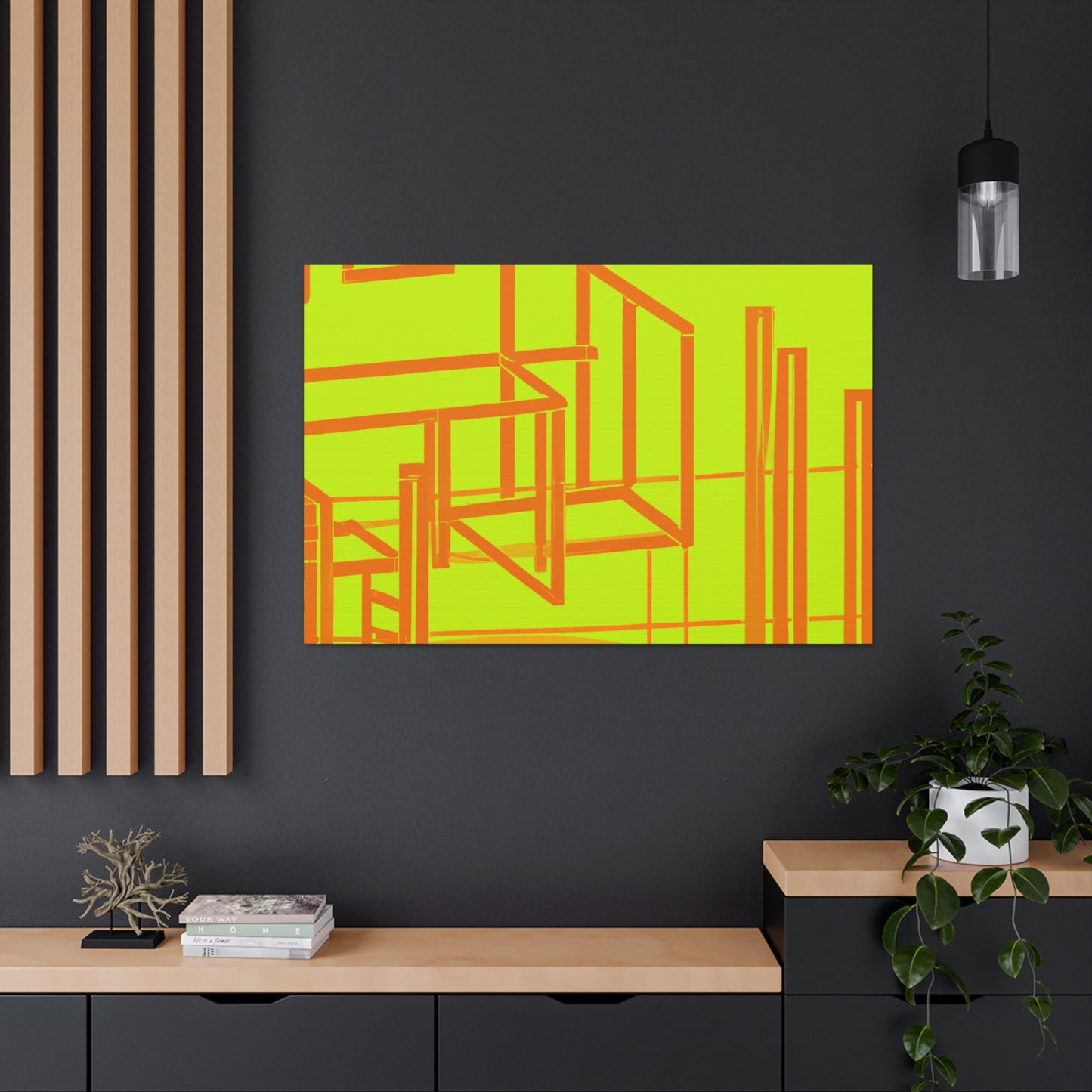 Neon Structure - Canvas - Architectural