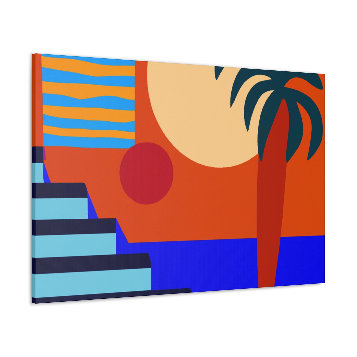 Orange Twitch - Midcentury Canvas