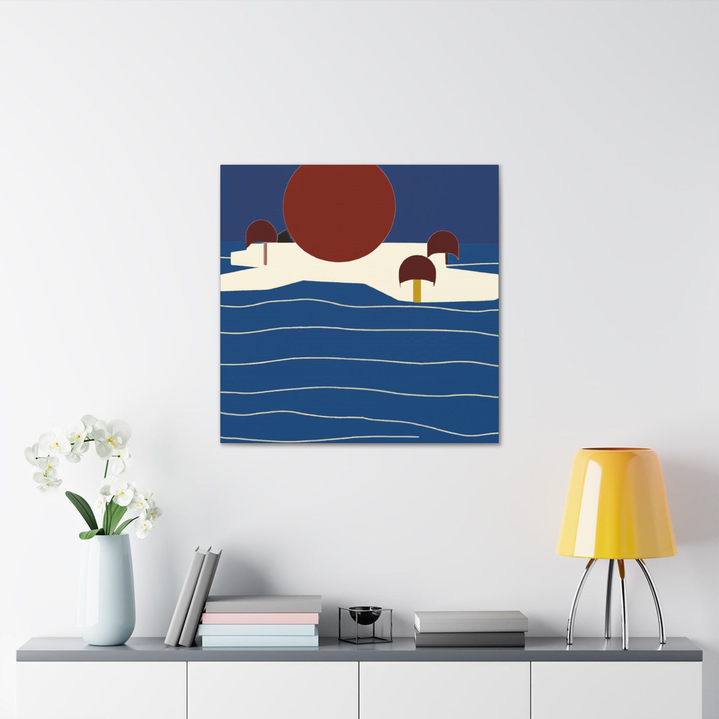 Industrial Sunrise - Midcentury - Canvas
