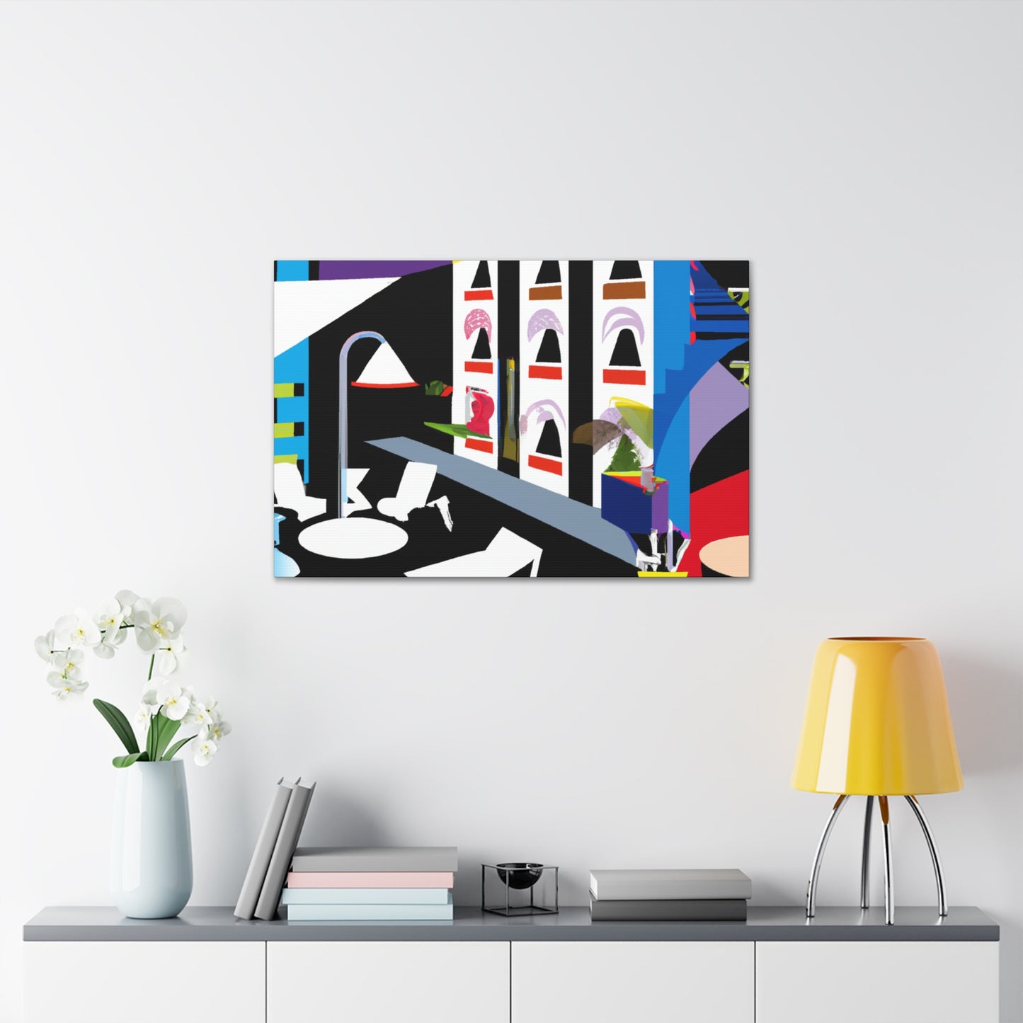 "Atom Splice - Midcentury" - Canvas