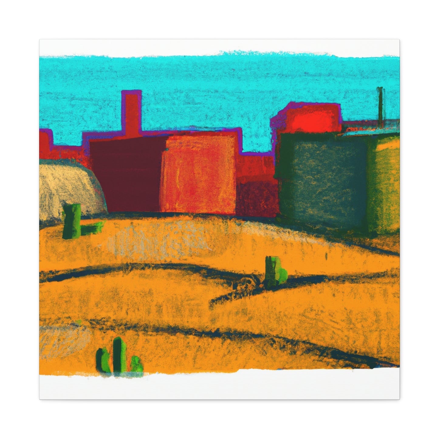 Desert Flame - Architectural - Canvas