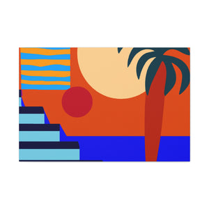 Orange Twitch - Midcentury Canvas