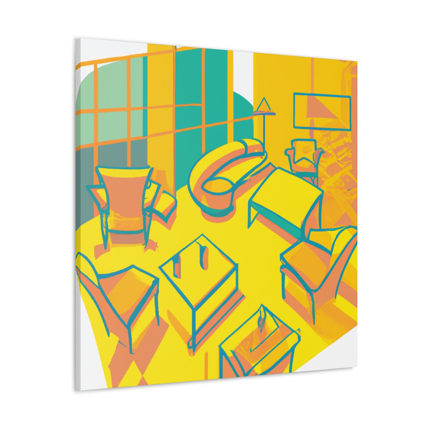 Pineapple Pop- Midcentury - Canvas