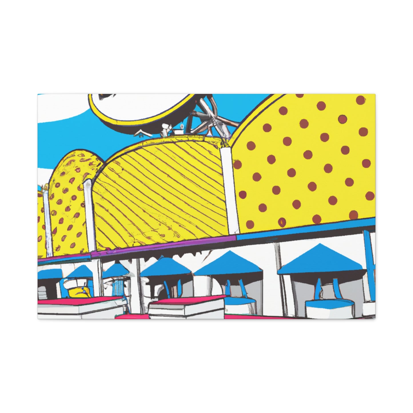 Boardwalk Pinball Palace - Canvas Pop Art