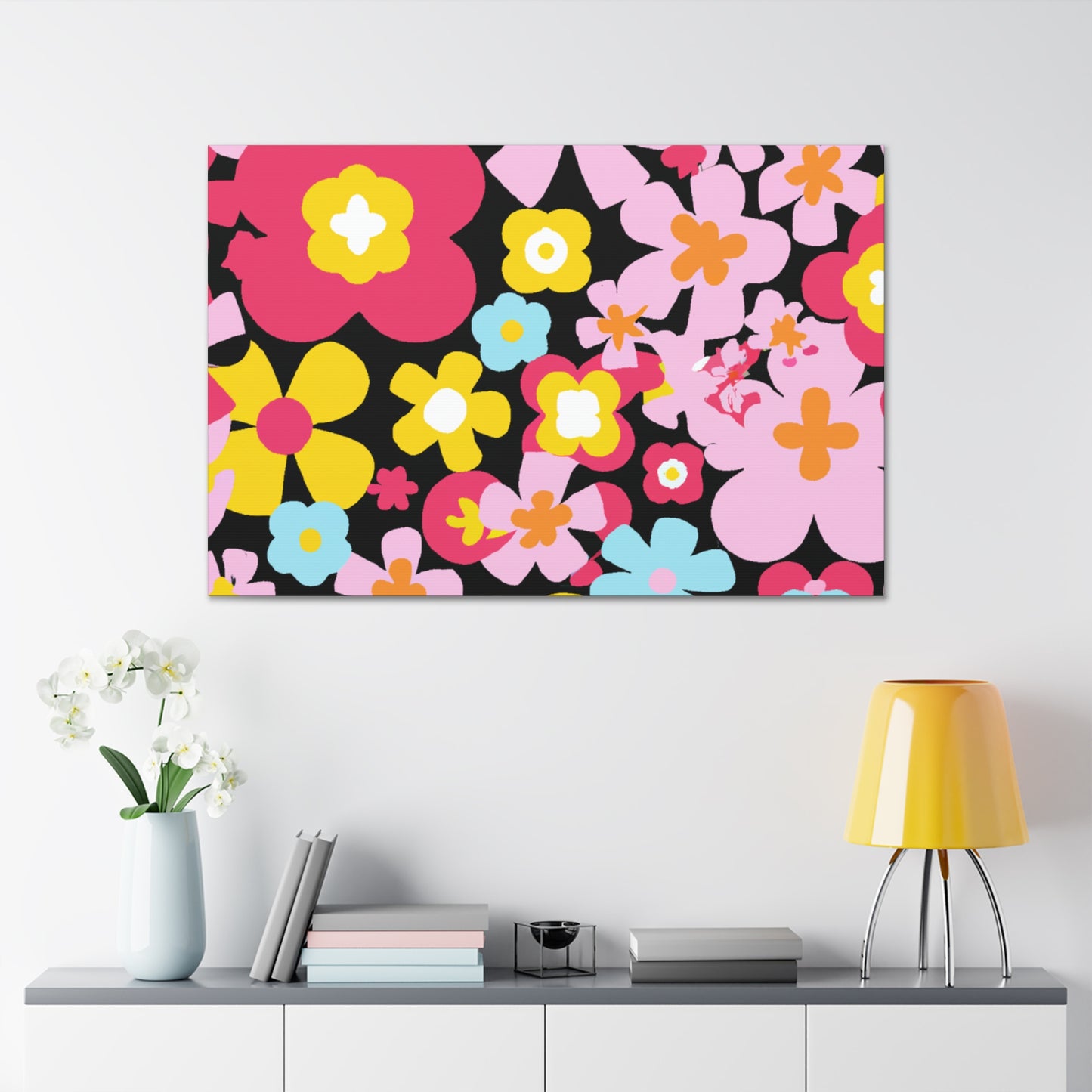 Dream-Catching Daisies - Floral Canvas