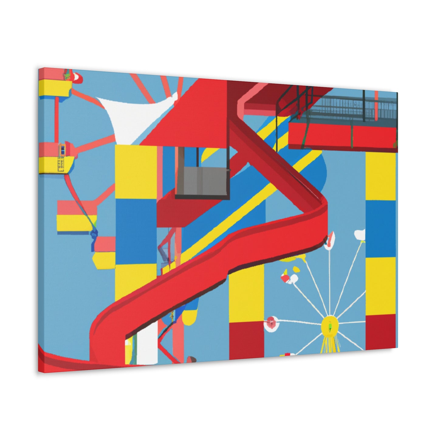 Cotton-Candy City - Amusement - Canvas