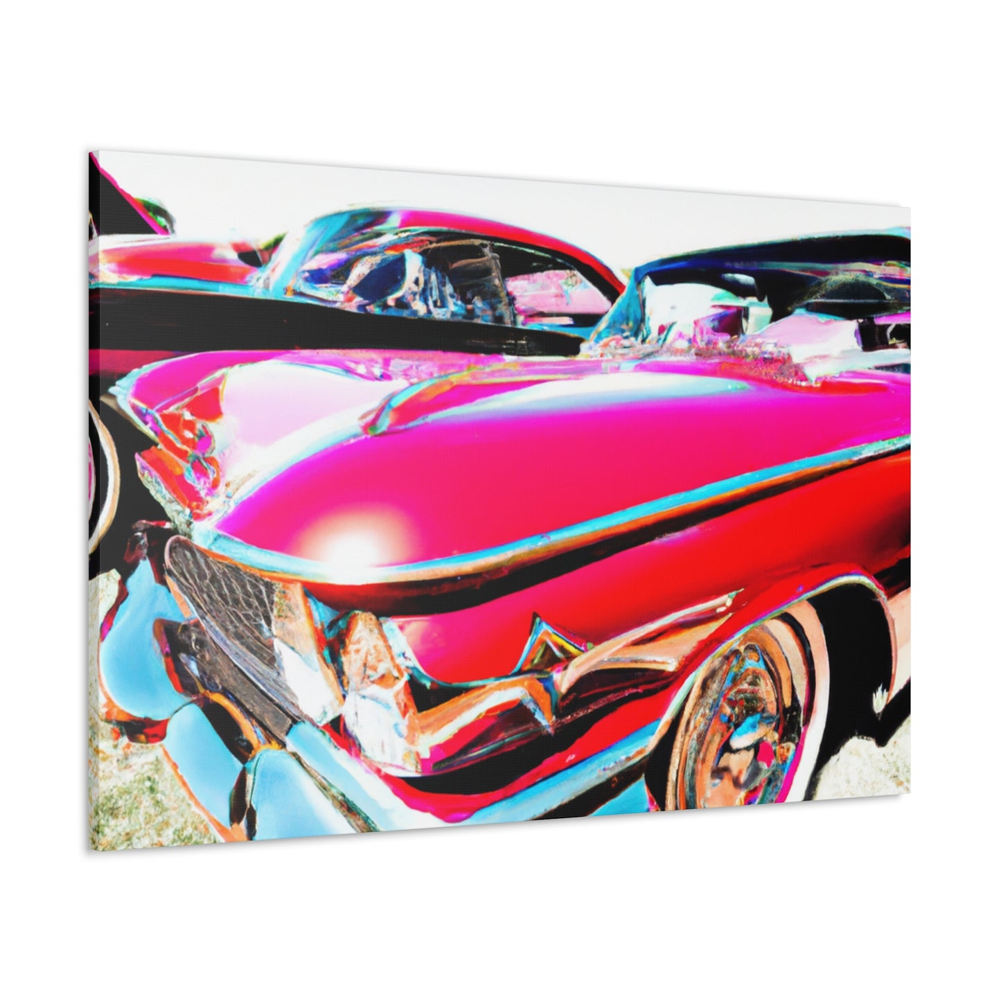 "Red Wave" - Automobile Canvas